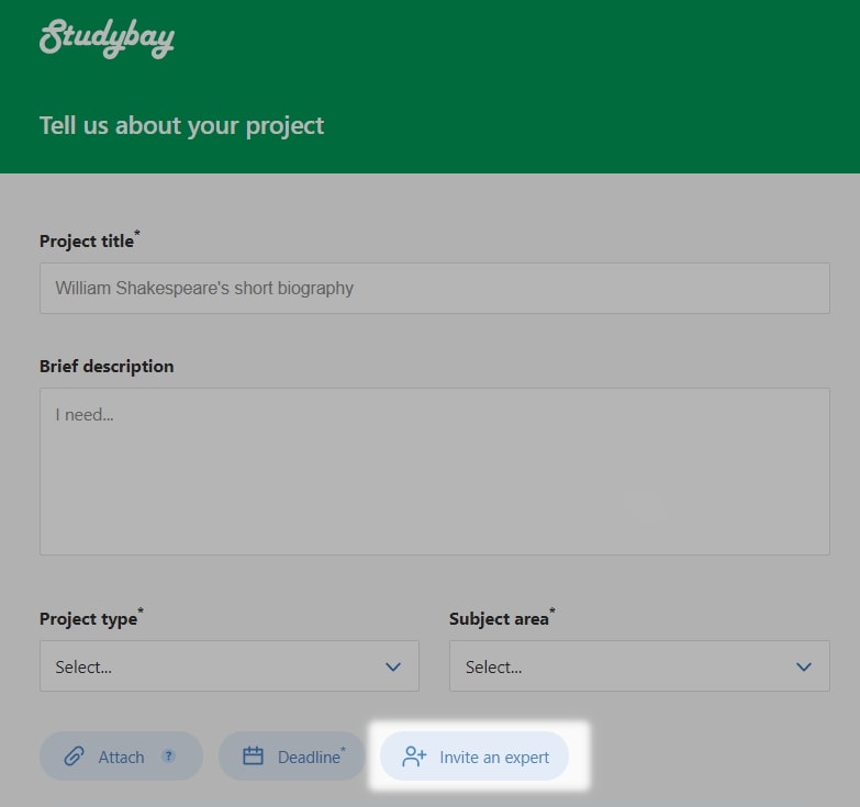 Author invitation selector